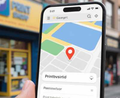 Show Print Shops Near Me - Google Map